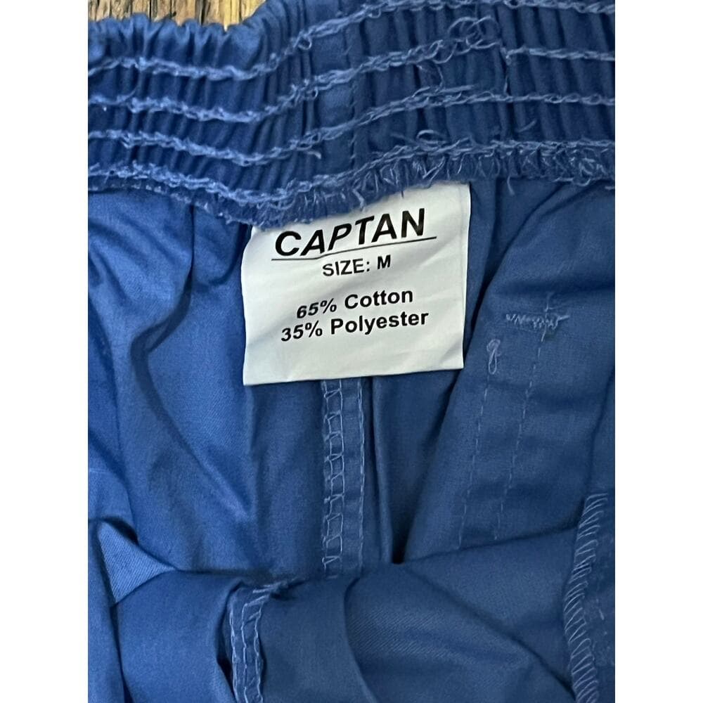 Captan Blue Scrub Pants Size Medium unisex - Thumbnail 2