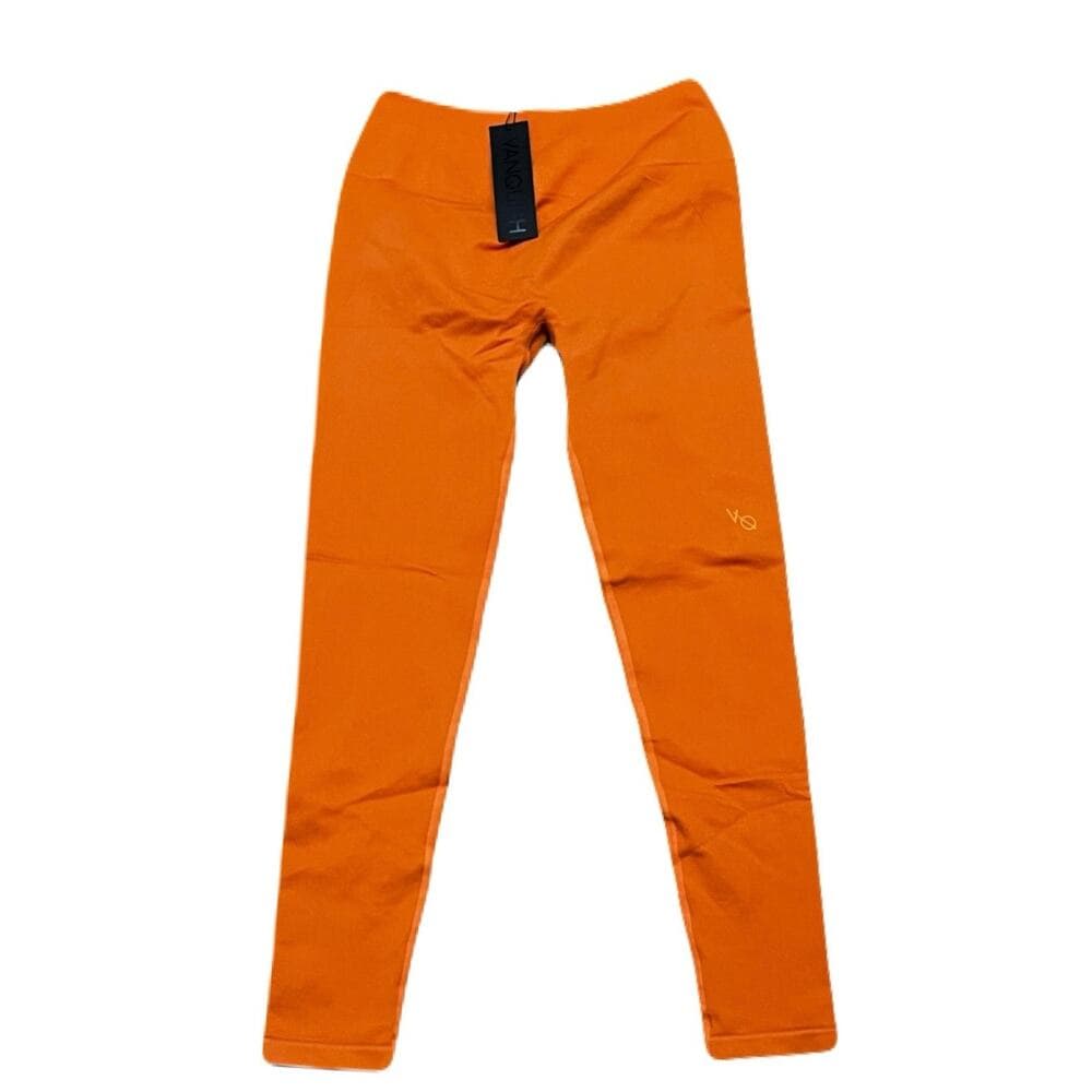 Vanquish Elevate Seamless Orange Leggings Size Large - Thumbnail 4