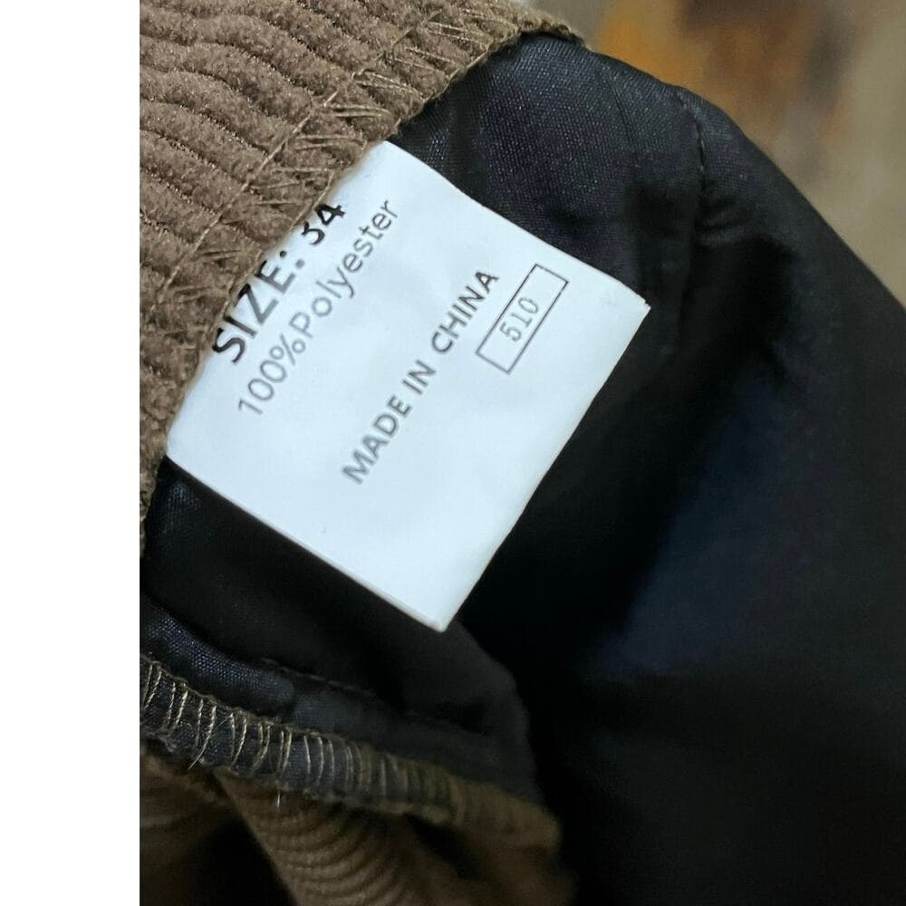 R Jmierr Men’s Brown Pants Size 34 Brand New - Thumbnail 3