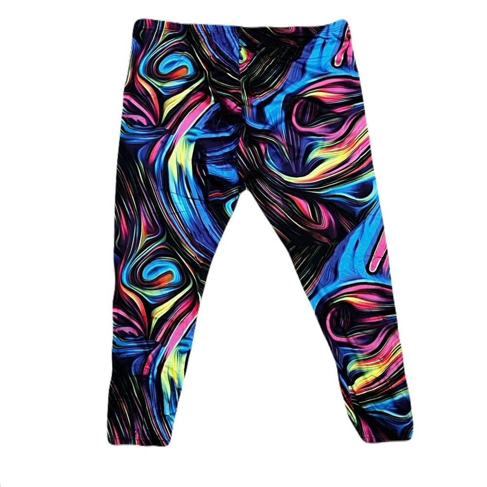 SHEIN Colorful Leggings Size 4XL - Thumbnail 3