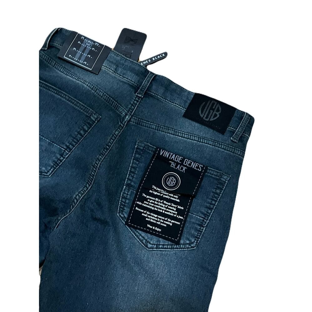 Vintage Genes Black Men’s Blue Jeans Size 32W X 30L - Thumbnail 3