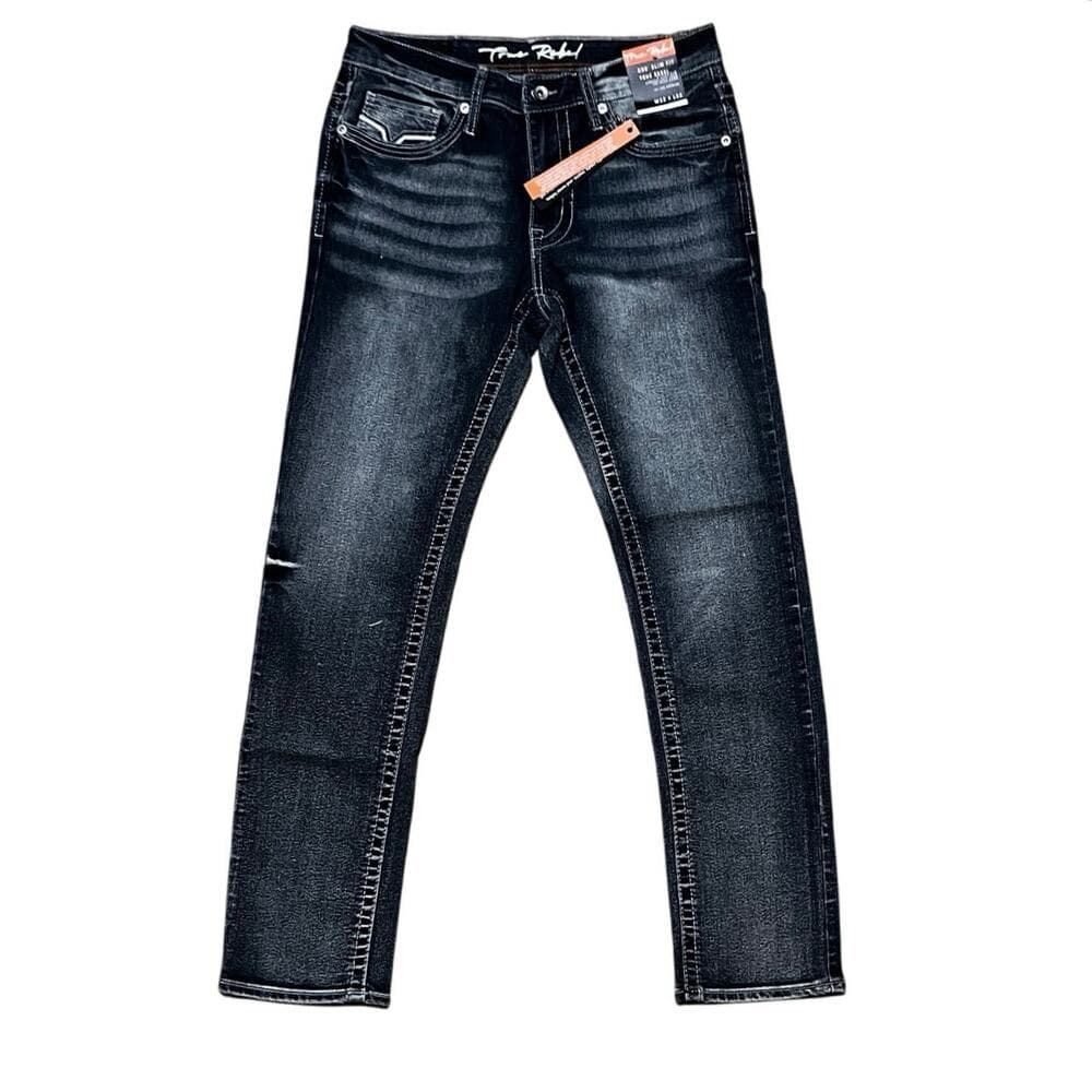 True Rebel Men’s Denim Blue Jeans Size W32 X L32 - Thumbnail 5