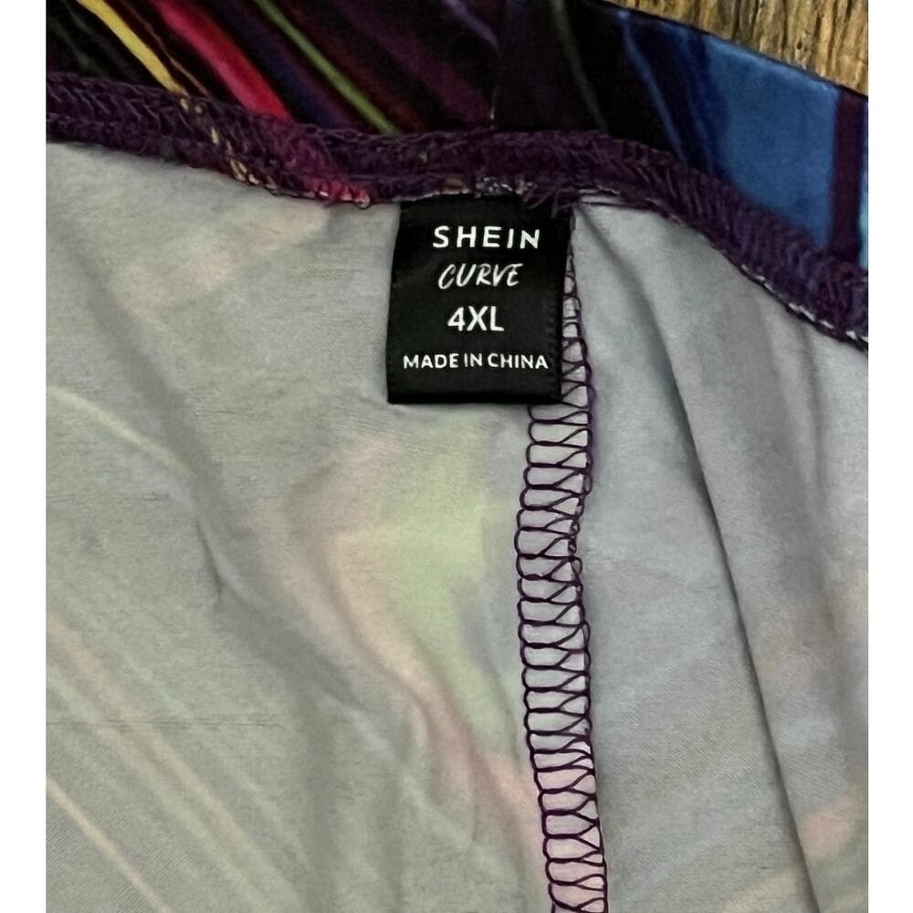 SHEIN Colorful Leggings Size 4XL - Thumbnail 2