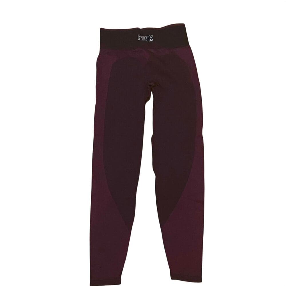 Pink Burgundy Women’s Leggings Size Medium - Thumbnail 3