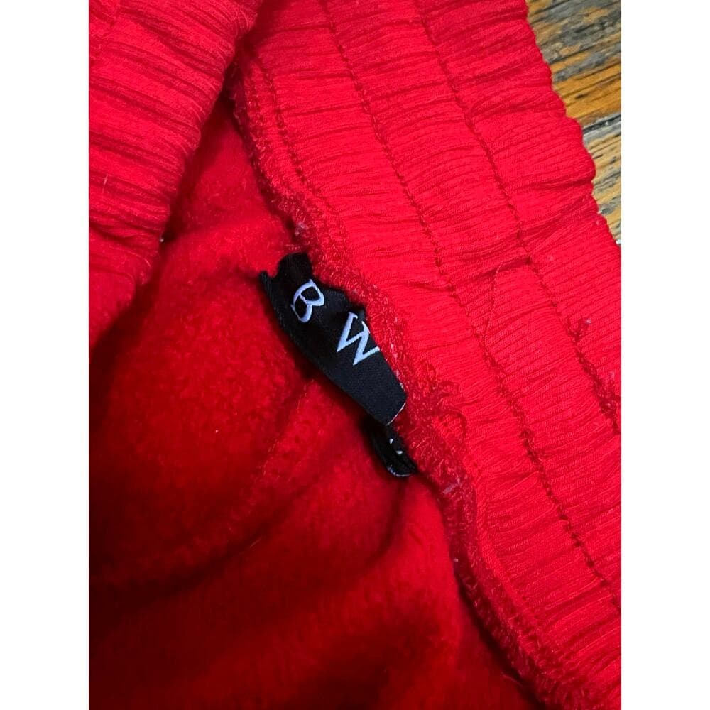 BW Men’s Red Sweat Pants Size Medium - Thumbnail 2