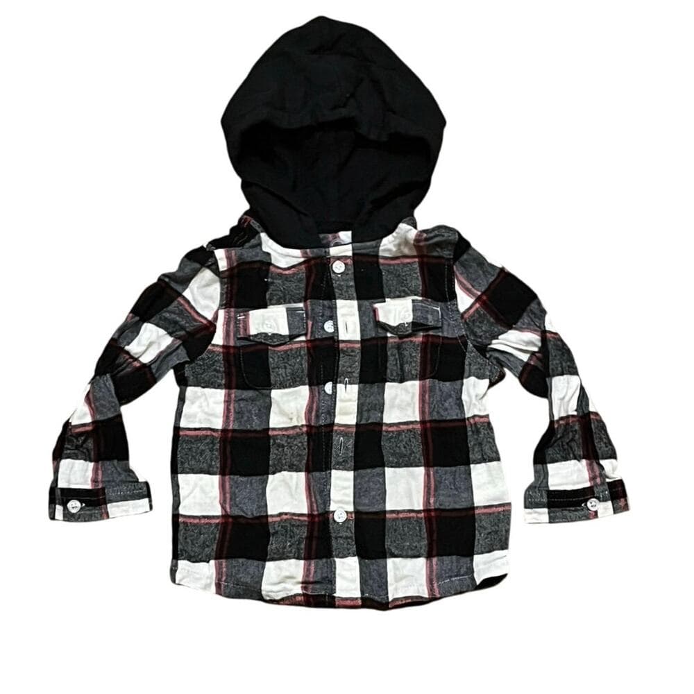 Wonder Nation Kids Sweater Black/Red/White T-Shirt Size 4T - Thumbnail 4