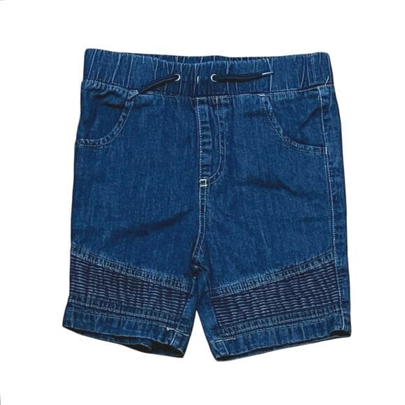 Wonder Nation Blue kids Jeans Shorts Size 4 T - Thumbnail 4