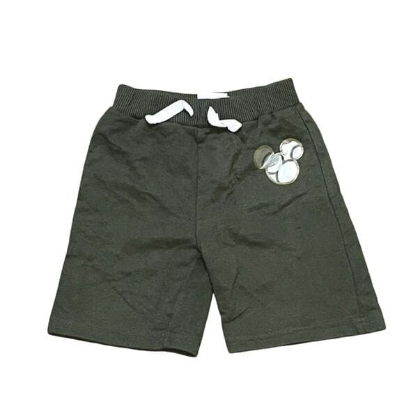 Mickey Mouse Olive Sweat Shorts Size 4T - Thumbnail 5