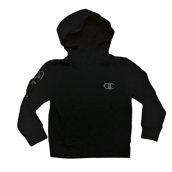 Kids Champion Black Hoodie Size 4 - Thumbnail 7