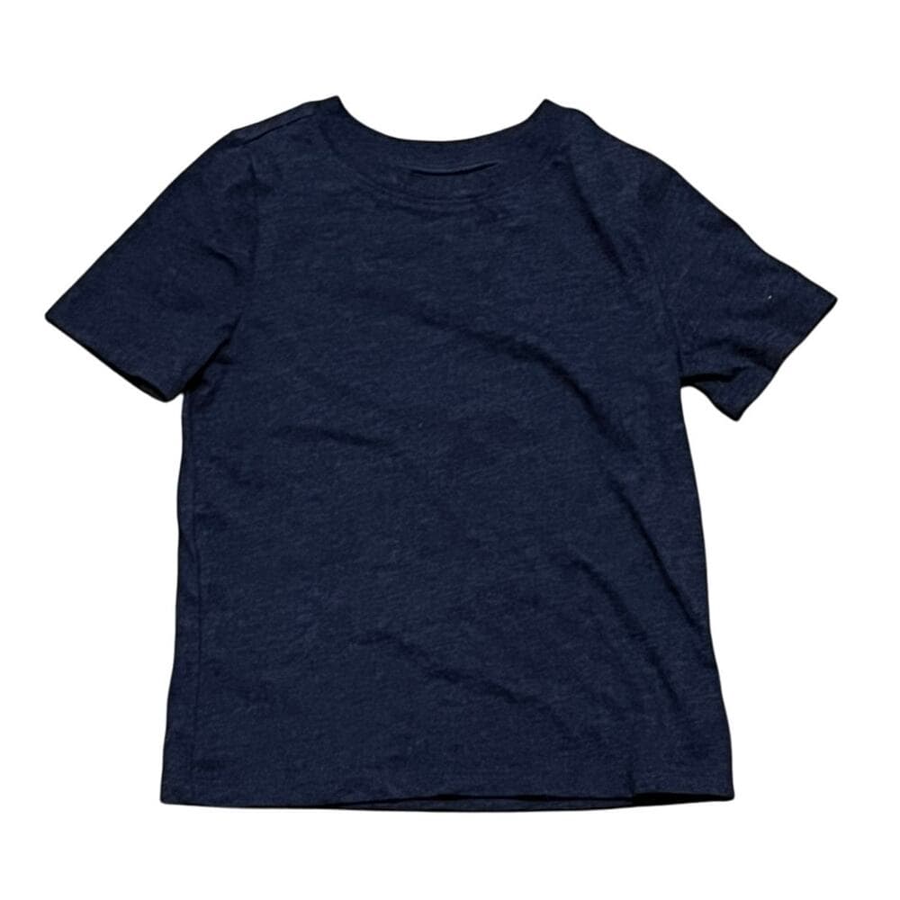 Old Navy Plain Navy T-Shirt Size 4 T - Thumbnail 3