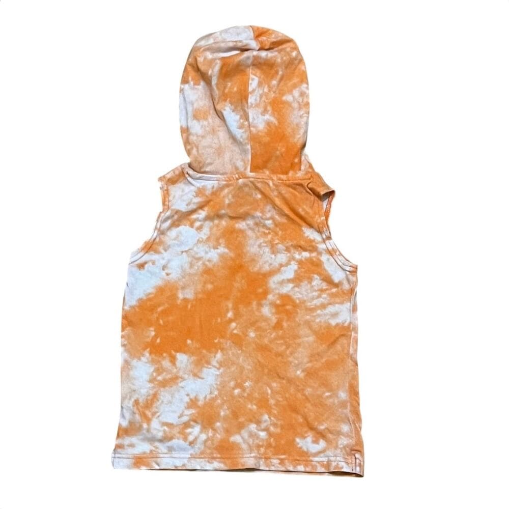 Wonder Nation Orange Kids Tan Top With Hoodie Size 4 - Thumbnail 4