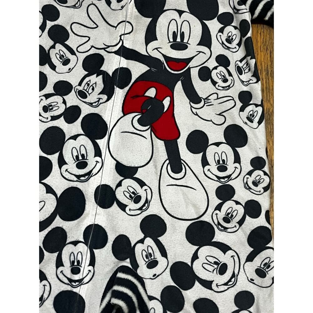 Mickey Mouse One Piece Pajamas Size 4T - Thumbnail 4