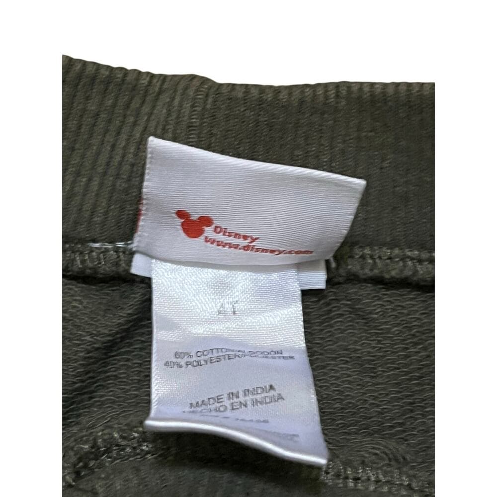 Mickey Mouse Olive Sweat Shorts Size 4T - Thumbnail 2