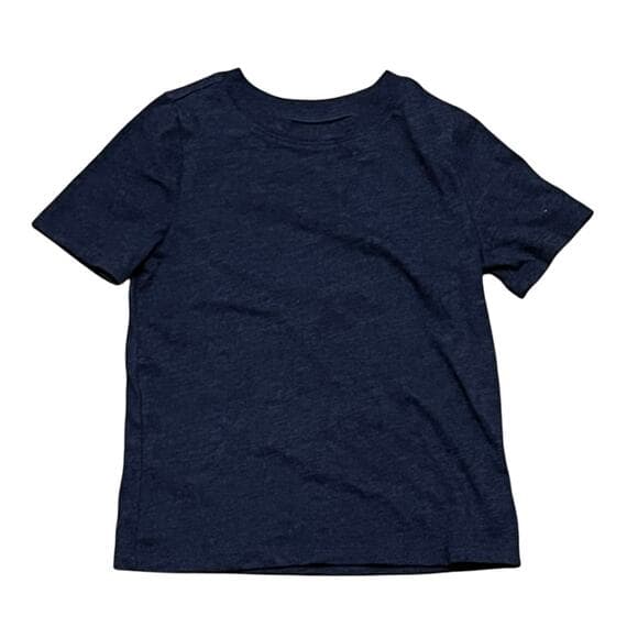 Old Navy Plain Navy T-Shirt Size 4 T - Thumbnail 4