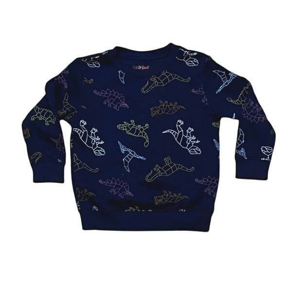 Cat & Jack dinosaur CrewNeck Sweater Size 4T - Thumbnail 5