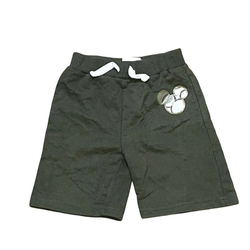 Mickey Mouse Olive Sweat Shorts Size 4T - Thumbnail 4