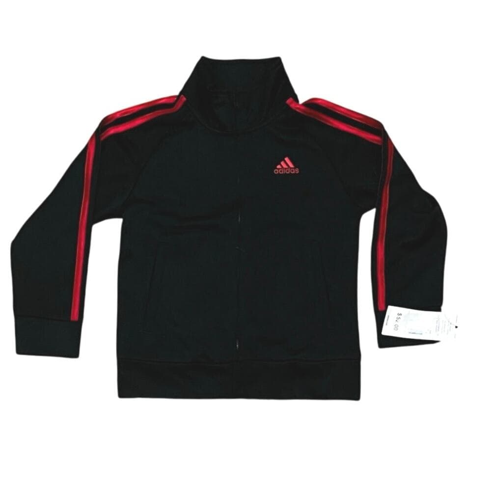 Adidas Kids Black & Red Hoodie Size 4T - Thumbnail 6