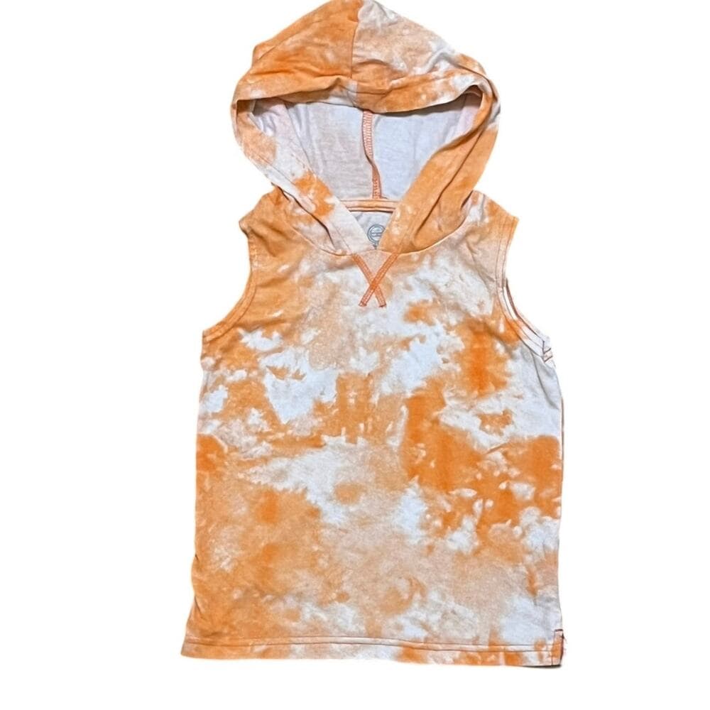 Wonder Nation Orange Kids Tan Top With Hoodie Size 4 - Thumbnail 5