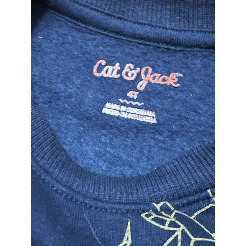 Cat & Jack dinosaur CrewNeck Sweater Size 4T - Thumbnail 2