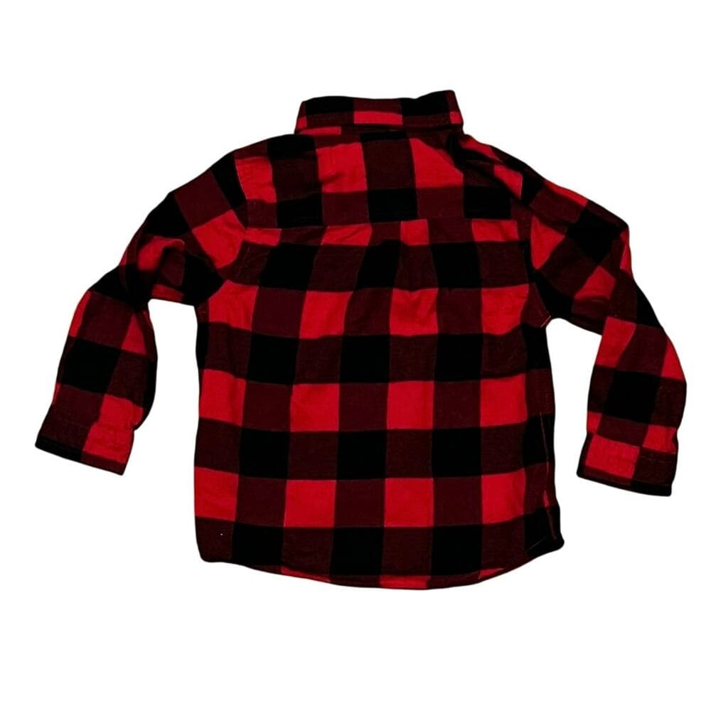 Cat & Jack Kids Long Sleeve Red & Black Size 4 T - Thumbnail 3