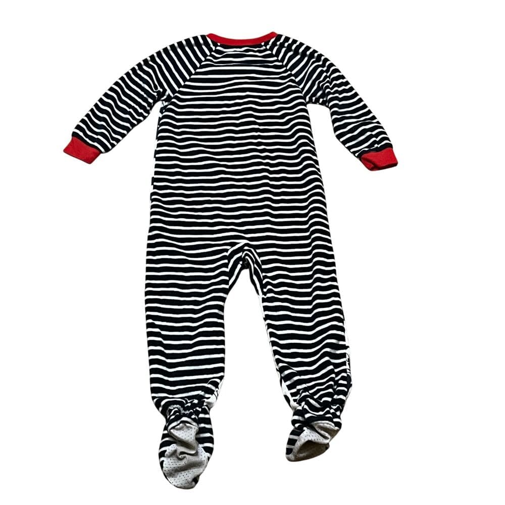 Mickey Mouse One Piece Pajamas Size 4T - Thumbnail 2