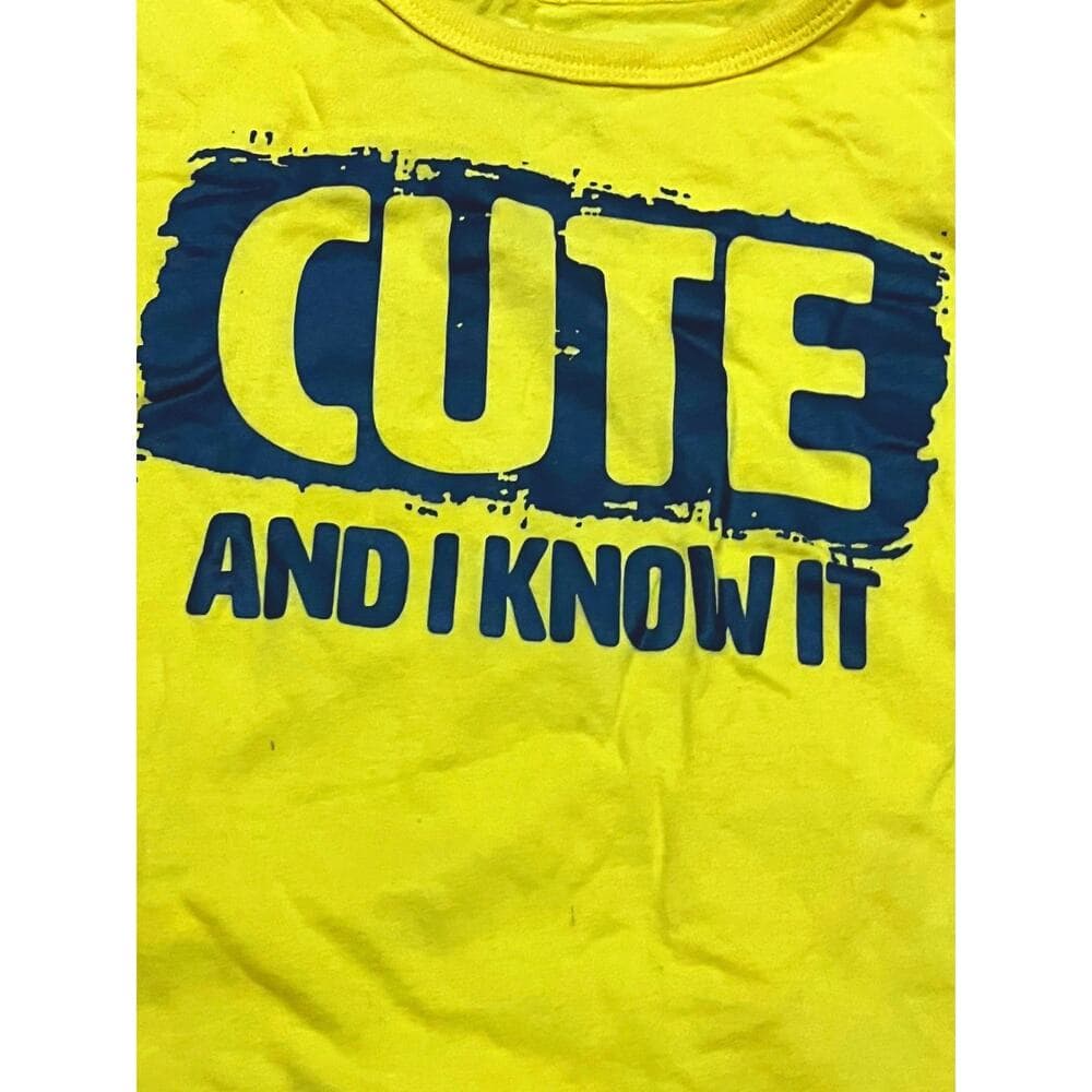 The Children Place Cute And I Know Yellow Shirt Size 4T