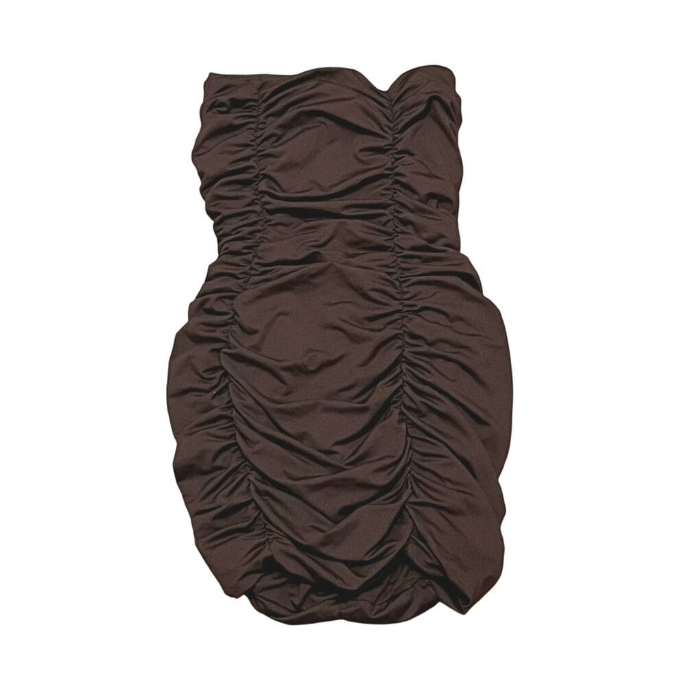 SHEIN Brown Women’s Short Dress Size Medium - Thumbnail 4