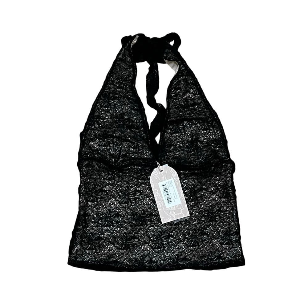 Women’s Asher Sheer Lace Halter Top Size XXS - Thumbnail 4