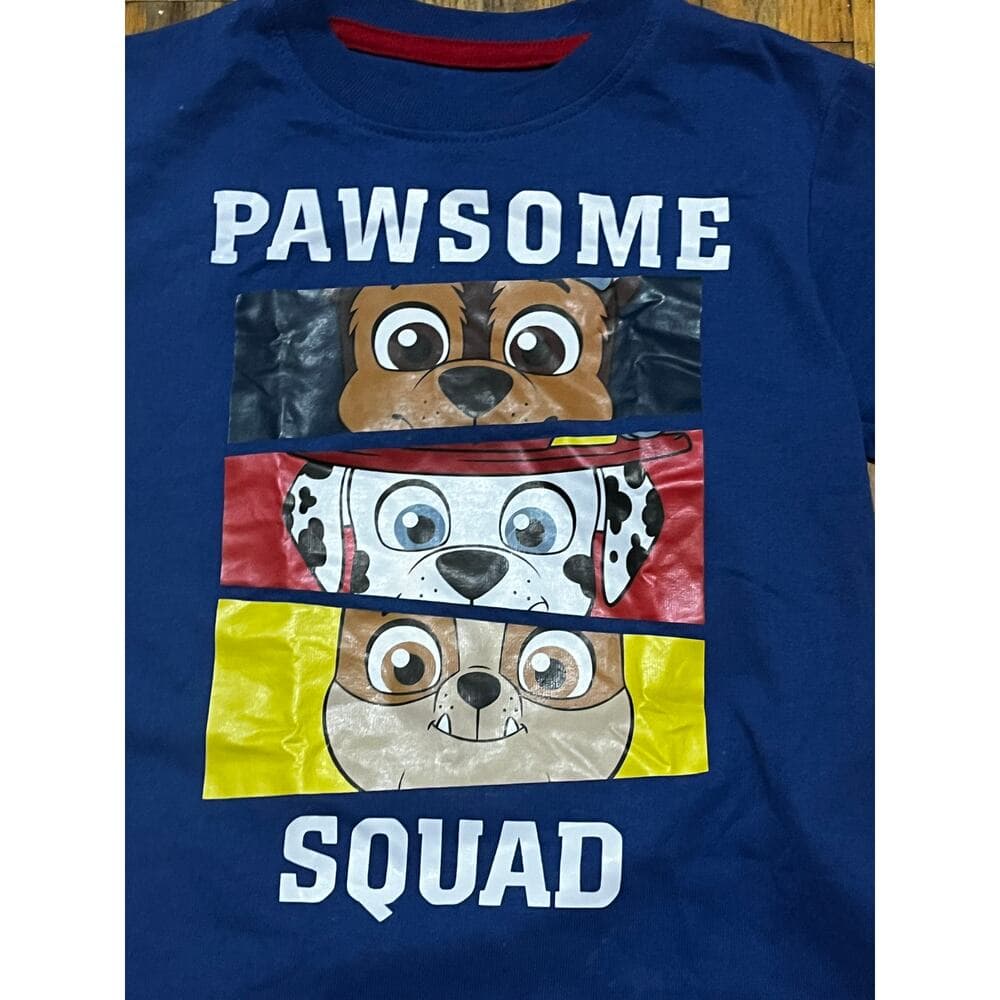 Pawsome Squad Blue Kids T-Shirt Size 4