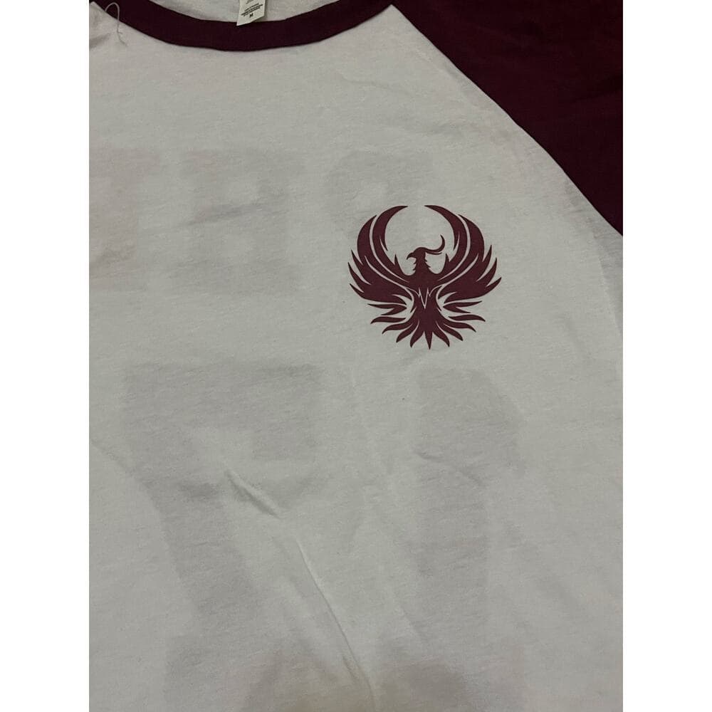 PHP 171 White & Burgundy Women’s Top Size Medium
