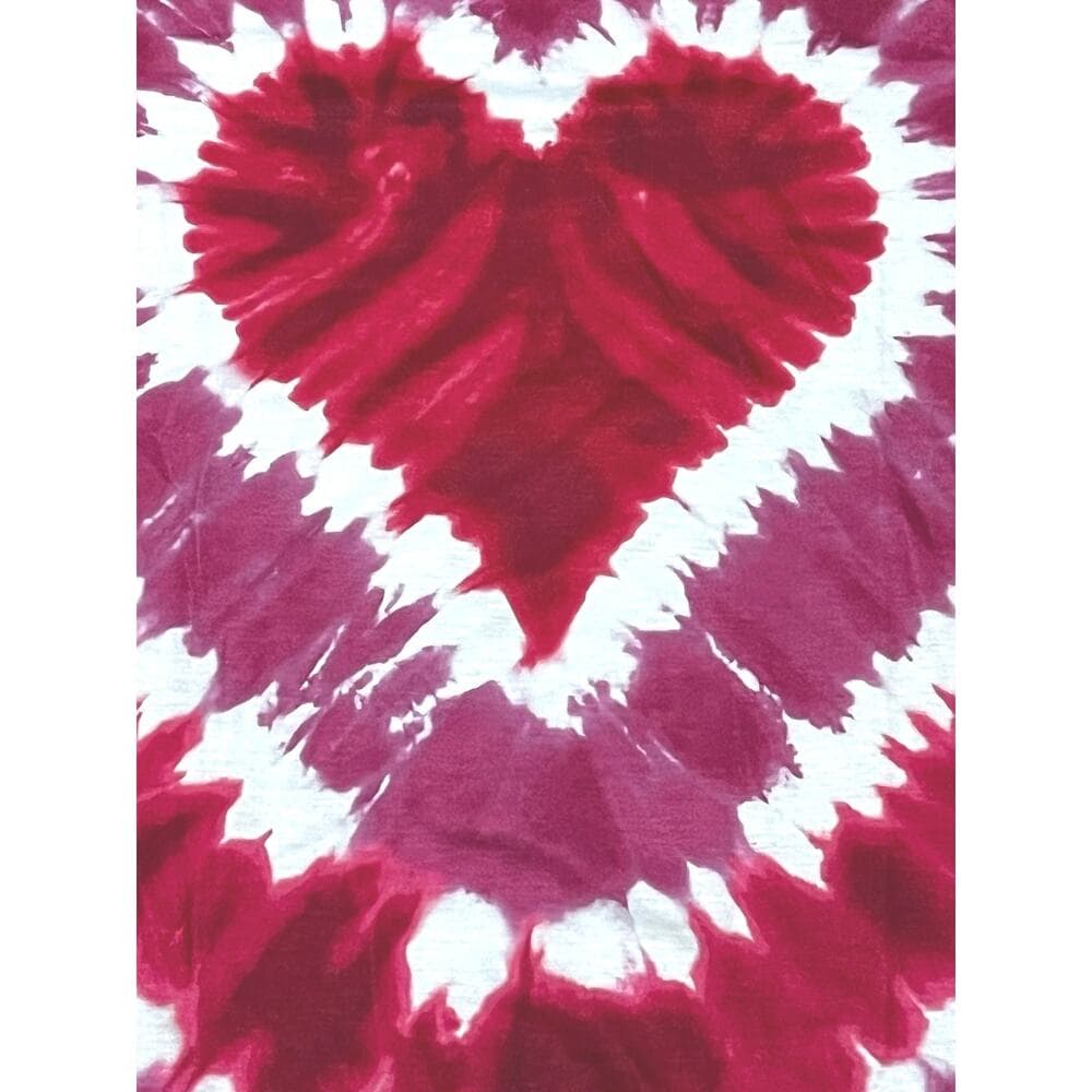 Women’s Heart Shirt Pink & Red Hearts Size Large