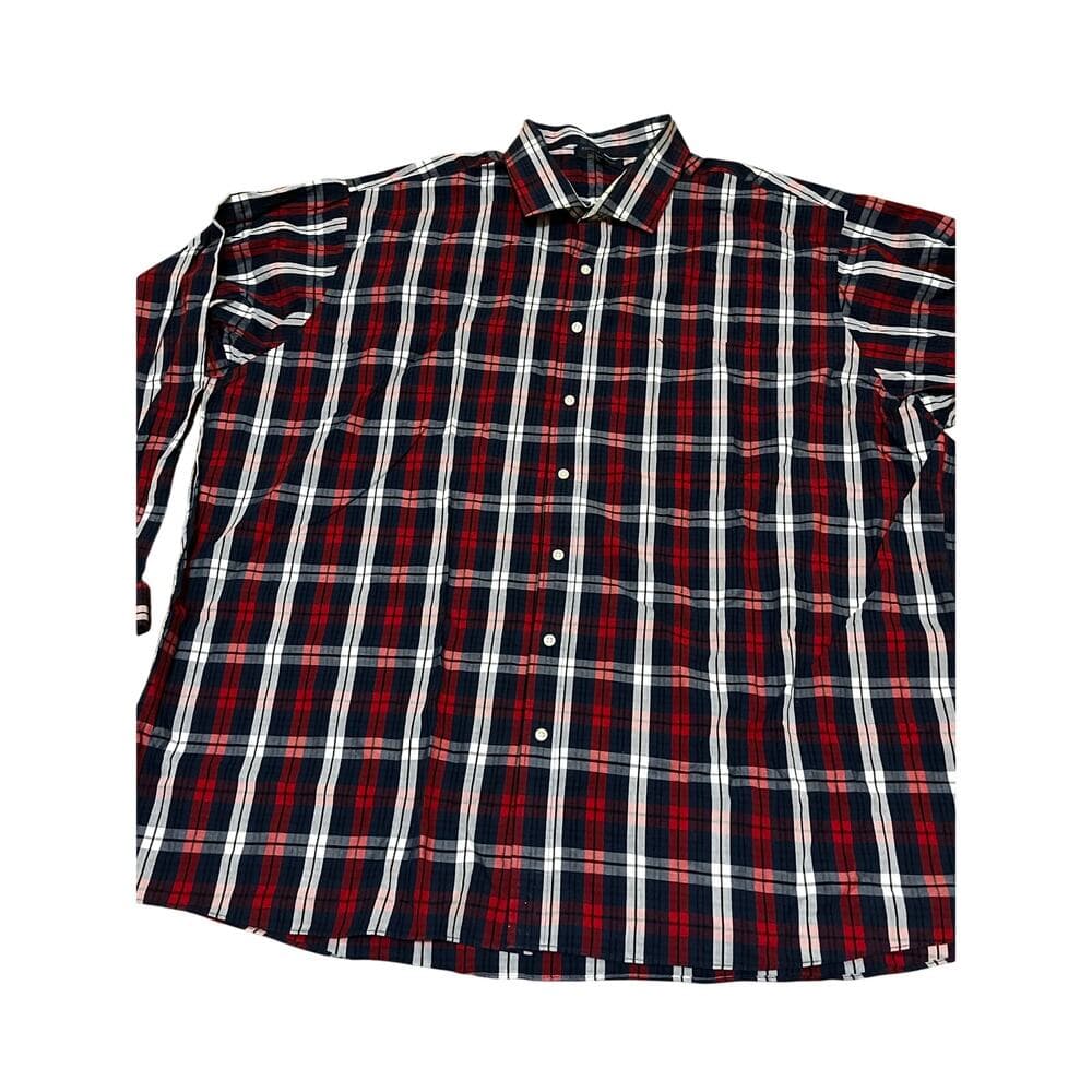 Tommy Hilfiger Tall Long Men’s Button Down Blue & Red Size 20 - Thumbnail 3