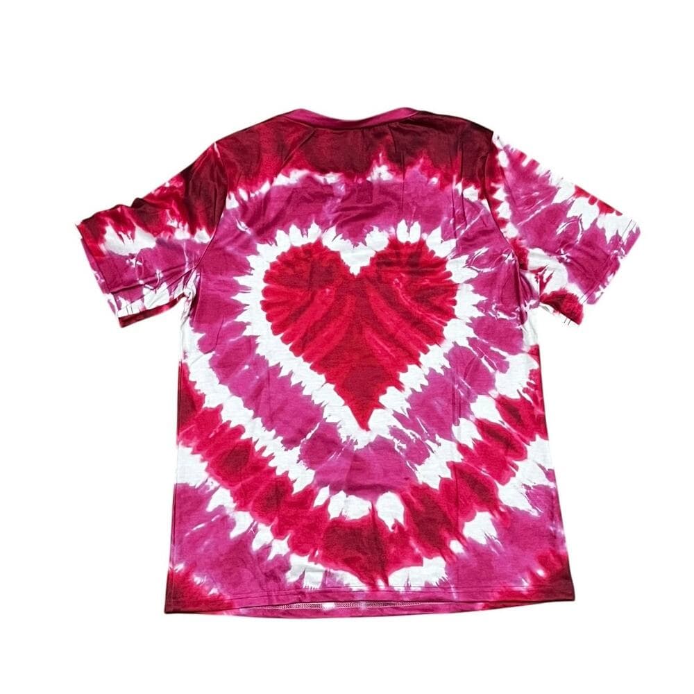 Women’s Heart Shirt Pink & Red Hearts Size Large - Thumbnail 3