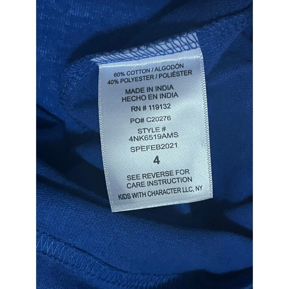Pawsome Squad Blue Kids T-Shirt Size 4 - Thumbnail 4