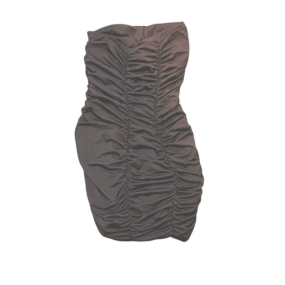 SHEIN Brown Women’s Short Dress Size Medium - Thumbnail 2
