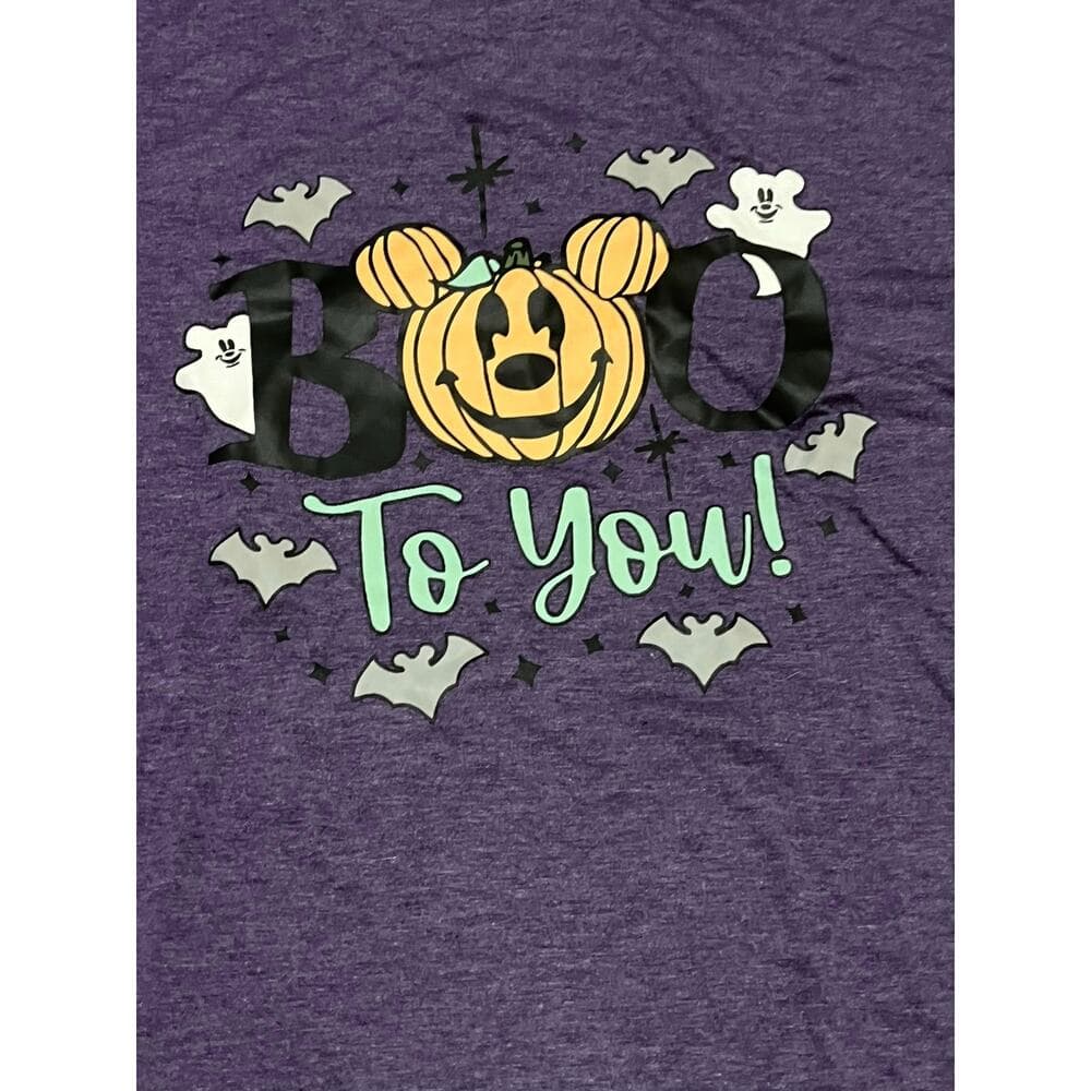 Boo To You Purple Halloween T-shirt Size Large