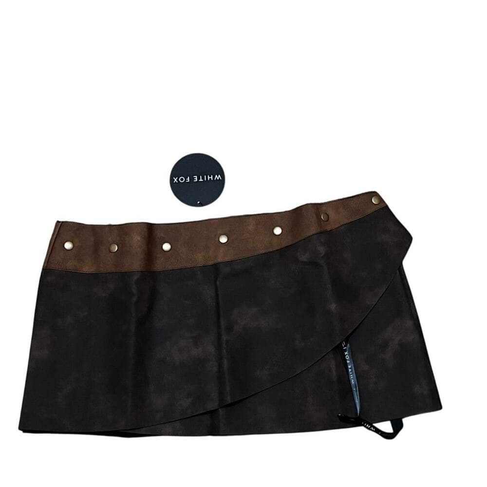 White Fox We go down together mini Skirt Brown XL - Thumbnail 4