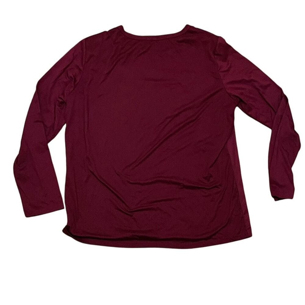 Merry Christmas burgundy long sleeve Size X-Large - Thumbnail 3