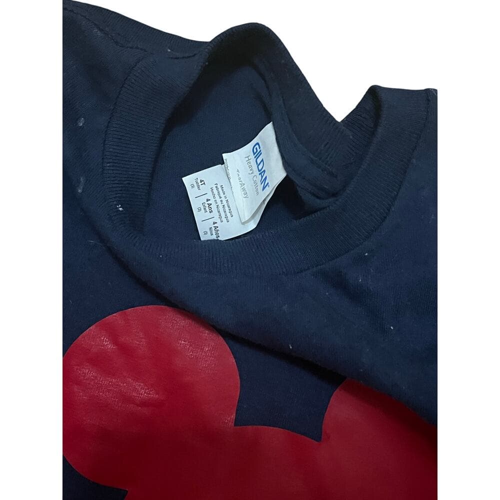 Mickey Birthday Boy Navy & Red T-Shirt Size 4 - Thumbnail 2