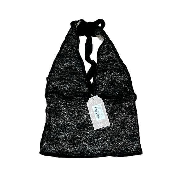 Women’s Asher Sheer Lace Halter Top Size XXS - Thumbnail 5