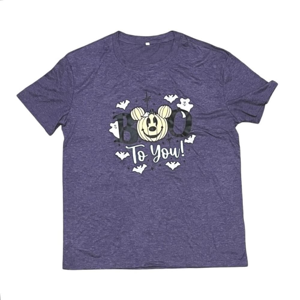 Boo To You Purple Halloween T-shirt Size Large - Thumbnail 4