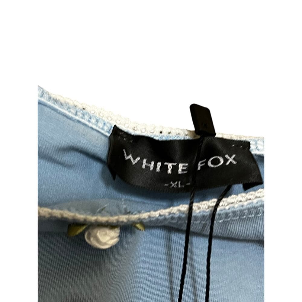 White Fox No Flaws Cami Top Size XL Dusty Blue - Thumbnail 2