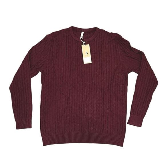 Askdeer men’s burgundy sweater Size L With tag - Thumbnail 4