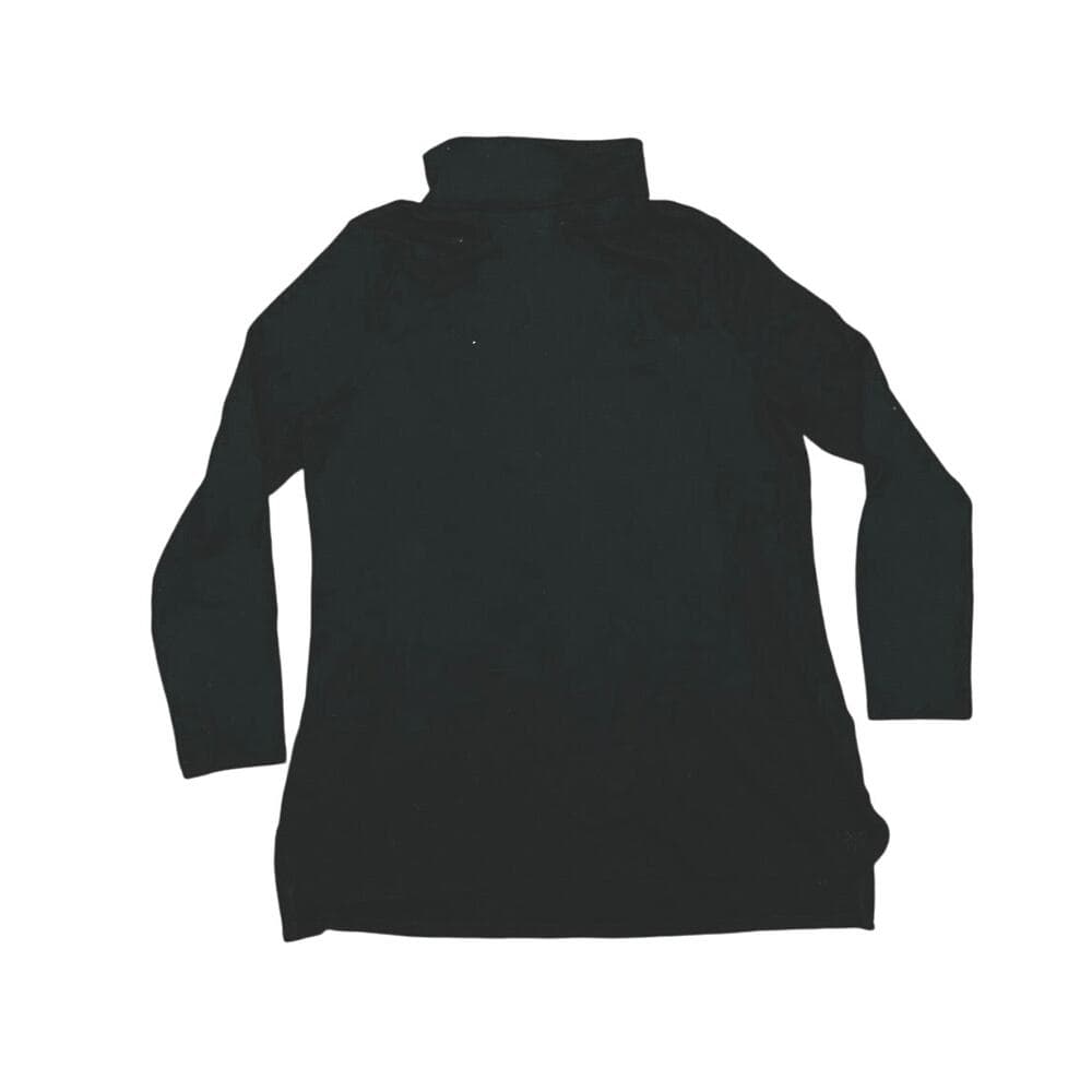 Isaac mizrahi live Essentials black Womens turtleneck Size Large - Thumbnail 4