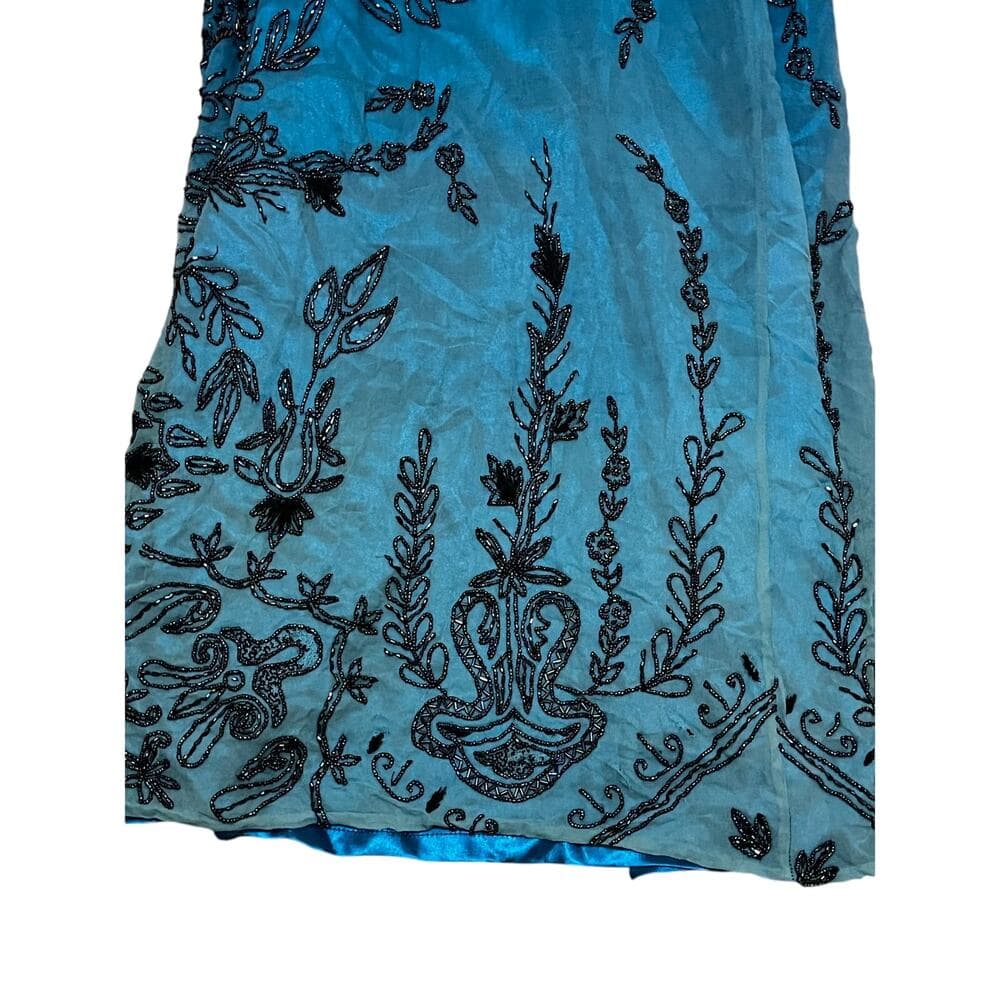Women’s Long Green Dress Size - Thumbnail 3