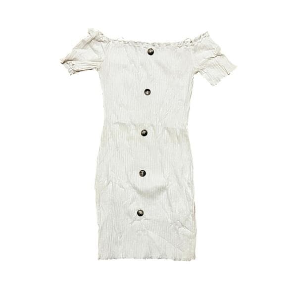 SHEIN White T-shirt Size Medium - Thumbnail 4