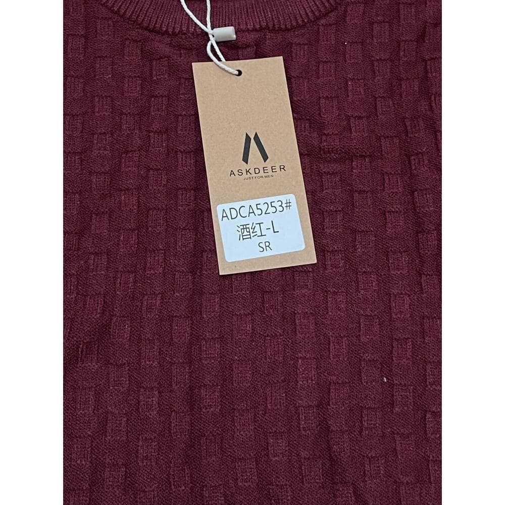 Askdeer men’s burgundy sweater Size L With tag