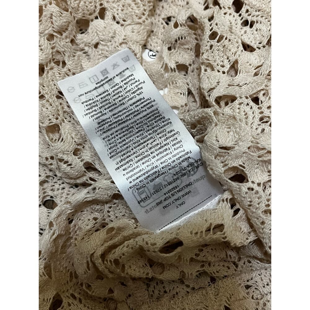 Only Women’s Crop Top Size XS Cream - Thumbnail 2