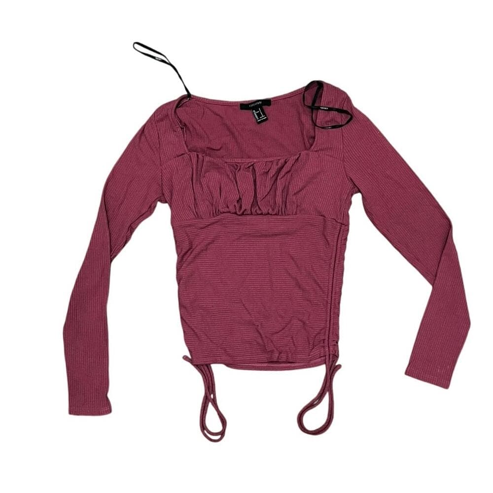 Forever 21 Pink Women’s Long Sleeve Shirt Size Small - Thumbnail 3