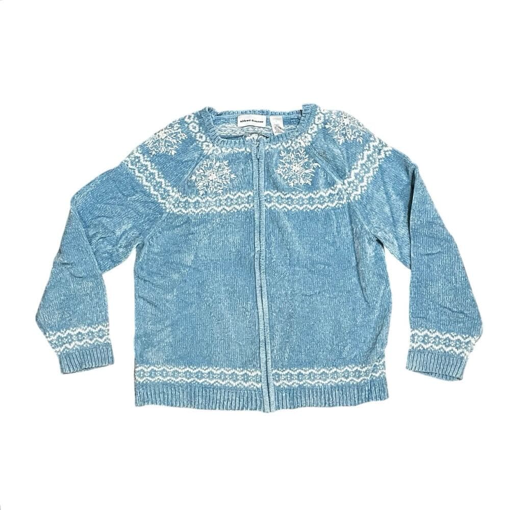 Alfred Dunner Blue Women’s Sweater Size Large 100% Acrylic - Thumbnail 4